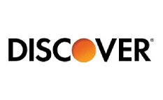 A picture of the discover logo.